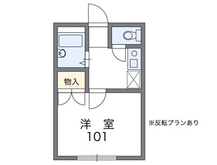 レオパレスＮＩＳＨＩＳＵＮＡの物件間取画像